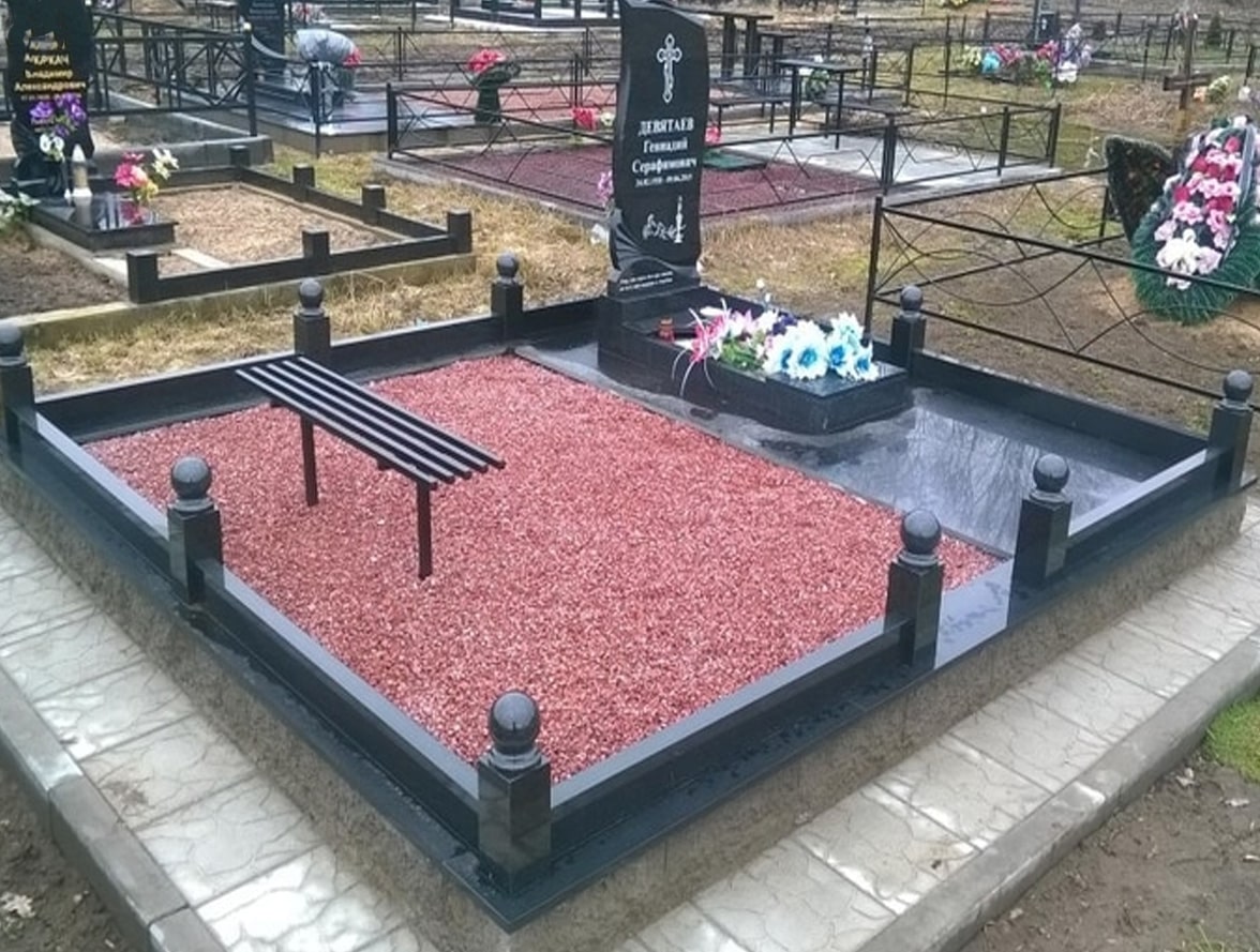 Обустройство могилы на кладбище фото